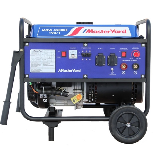 все цены на Генератор бензиновый MasterYard MGW 4500RE-190/1 онлайн