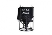 Бадья для бетона Zitrek БН-1.5 (лоток) 1330х1330х2200мм, 230кг.