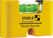 STABILA Уровень тип Pocket Electric (1гориз., точн. 1мм/м) с чехлом на пояс на блистере