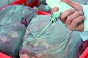 Термометр Testo 105 в комплекте с насадкой для замороженных продуктов, с зажимом 